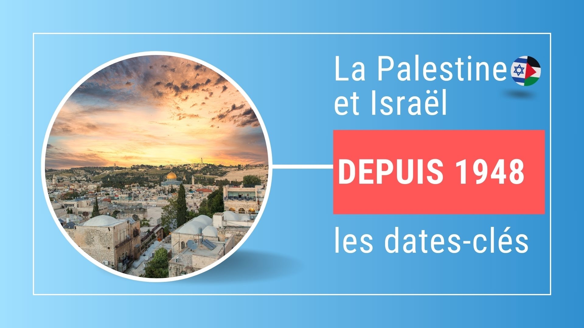 La Palestine et Israël depuis 1948 : les dates-clés